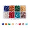 1 Box 6/0 Glass Seed Beads Silver Lined Round Hole Loose Spacer Beads SEED-X0050-4mm-02-1