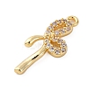 Brass Micro Pave Clear Cubic Zirconia Pendants LS-KK-V016-17G-2
