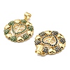 Rack Plating Brass Cubic Zirconia Pendants KK-D026-13G-3