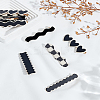 10Pcs 5 Style Alloy & PVC Alligator Hair Clips PHAR-LP0001-35B-1