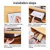 2 Colors Plastic Under Desk Storage AJEW-SZ0001-16A-2