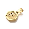 304 Stainless Steel Charms STAS-H227-01G-F-2