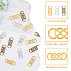 DICOSMETIC 72Pcs 3 Colors Zinc Alloy Connector Charms FIND-DC0003-69-5