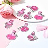 8Pcs 4 Styles Acrylic Pendants MACR-FS0001-76-9