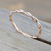 Alloy and Crystal Rhinestone Finger Rings FS-WGF6D8C-15-2