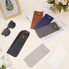 5Pcs 5 Colors Rectangle PU Leather Eyelasses Case AJEW-CN0005-39-4