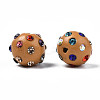 Polymer Clay Rhinestone Beads RB-T017-31J-A-3