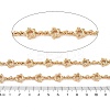 Alloy Flower Link Chains LCHA-L002-03G-2