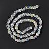 Transparent Electroplate Glass Beads Strands EGLA-L043-AB01-4