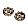 Tibetan Style Alloy Steampunk Pendants TIBEP-5458-AB-LF-2