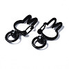 Spray Painted Eco-Friendly Alloy Swivel Snap Hooks Clasps PALLOY-T080-12A-NR-3