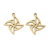 201 Stainless Steel Laser Cut Pendants STAS-P428-05G-1