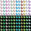 120Pcs 12 Colors Mini Luminous Resin Sunglasses Duck Display Decorations RESI-SZ0003-33-1