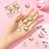 16Pcs 4 Styles Rack Plating Alloy Enamel Pendants ENAM-YW0005-70-5