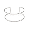 Non-Tarnish 304 Stainless Steel Hollow Open Cuff Bangles for Women LS-BJEW-S155-04P-2