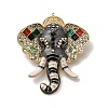 Enamel Rhinestone Brooch JEWB-K027-06G-2