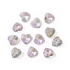 Transparent Faceted Glass Charms RGLA-L026-B16-1