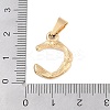 304 Stainless Steel Pendants STAS-F235-01G-C-3