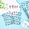 3Pcs Flower ABS Plastic Self Adhesive Nail Art Stickers MRMJ-SP0001-23-3