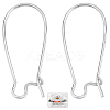 50Pcs Brass Hoop Earring Findings KK-BBC0015-46B-1