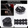 Synthetic Lava Rock Beads Strands G-S277-10mm-01-5