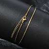1.2MM 304 Stainless Steel Boston Link Chain Necklaces NJEW-D328-01G-03-1