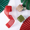 3 Rolls 3 Colors Polyester Imitation Linen Wrapping Ribbon OCOR-YS0001-02A-5