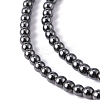 Non-Magnetic Synthetic Hematite Beads Strands G-H1624-4mm-1-2