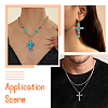 14Pcs 7 Styles Synthetic Turquoise Big Pendants G-TA0001-42-7