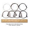 14Pcs 7 Colors Cotton Cord Bracelet Set for Men Women BJEW-FS00025-04-5