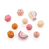 50Pcs 10 Style Food Grade Eco-Friendly Silicone Beads SIL-BT0001-03-2
