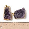 Raw Rough Natural Amethyst Pendants G-H084-10G-3