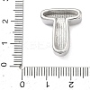 Brass Initial Beads KK-B167-27P-01T-3