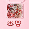 30Pcs 5 Style Spray Painted Alloy Pendants ENAM-FS0002-93-7