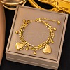 304 Stainless Steel Multi-strand Bracelets LS-BJEW-Q040-05G-1