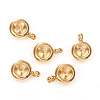 201 Stainless Steel Pendant Rhinestone Settings LS-X-STAS-G224-27G-1