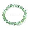 Sparkling Glass Round Beaded Stretch Bracelets for Women BJEW-JB09424-3
