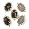 Natural Labradorite Faceted Oval Links G-B126-07G-04-1