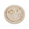 Marble Round Jewelry Plates DIY-WH0899-84-1