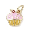 Brass Enamel Charms LS-KK-K368-17G-03-1