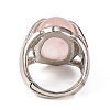 Oval Natural & Synthetic Gemstone Finger Ring G-Q184-06P-4