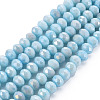 Opaque Baking Paint Glass Beads Strands LS-EGLA-N006-010A-B01-1