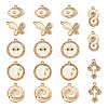 28Pcs 7 Styles Alloy Pendants FIND-TA0004-61-2