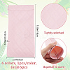 6Pcs 6 Colors Rectangle with Rhombus Pattern PU Imitation Leather Eyeglasses Pouch AJEW-CP0005-57-2