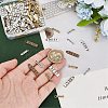 160Pcs 4 Styles Tibetan Style Alloy Pendants TIBEP-AR0001-15-3