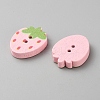 50Pcs 2-Hole Wood Buttons BUTT-WH20007-004-2