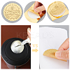 30 Sheets 6 Style Plastic Self Adhesive Gold Foil Embossed Stickers DIY-CP0006-33-4