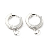 201 Stainless Steel Huggie Hoop Earrings Findings STAS-A167-01E-S-1