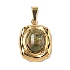 Natural & Synthetic Mixed Stone Pendants STAS-D209-01G-2