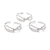 Tarnish Resistant 304 Stainless Steel Finger Rings RJEW-L102-43P-1